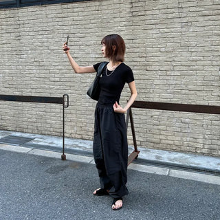 Hearts Nylon Banding Pants