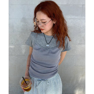 Layered camisole t-shirt