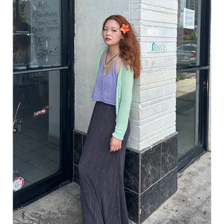 Sheer cropped cardigan