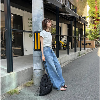 Mesh string drawstring backpack