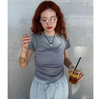 Layered camisole t-shirt