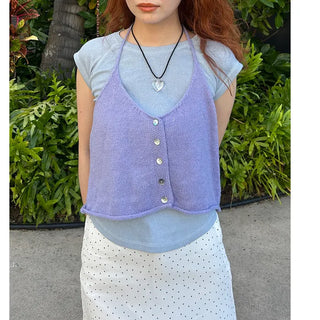 Cropped basic T-shirt