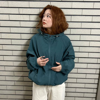 (Unisex) Nylon Hooded Zip-Up