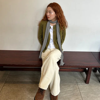 Cotton straight-fit pants