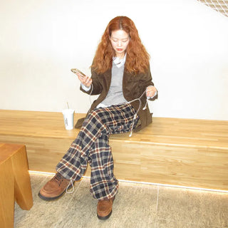 (Unisex) Banding Check Pants