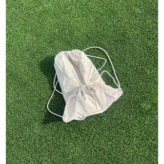 Mesh string drawstring backpack