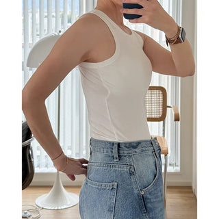 Plain Basic Padded Tank Top