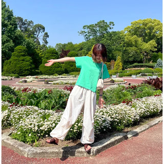 Hearts Nylon Banding Pants