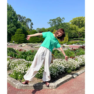 Hearts Nylon Banding Pants