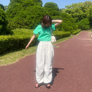 Hearts Nylon Banding Pants