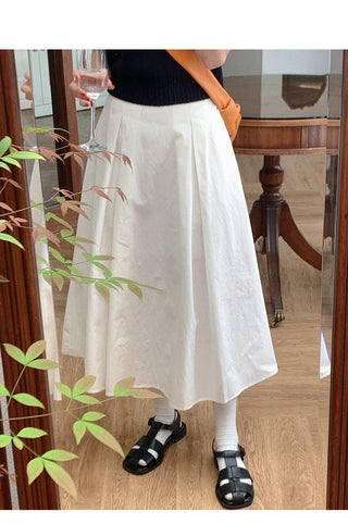 A-line cotton skirt