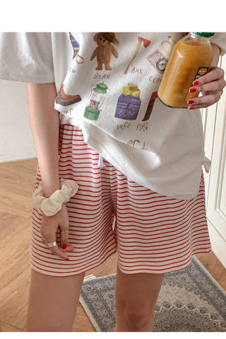 Point stripe shorts