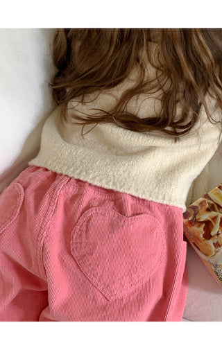 Corduroy Heart Pants
