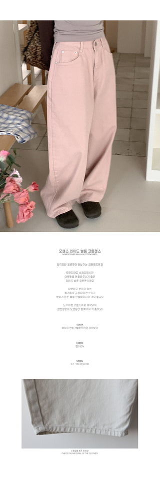 Wide balloon chino pants