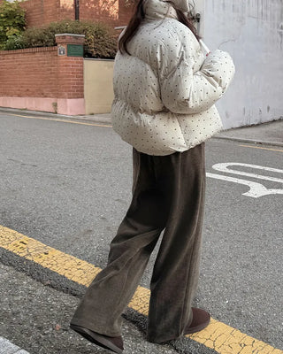 Corduroy training pants