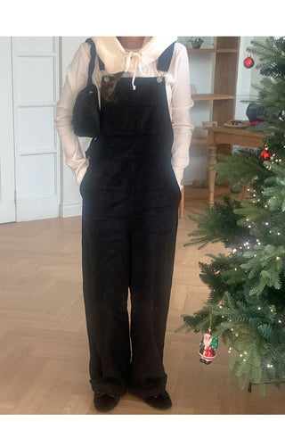 Corduroy Overalls Sweatshirt