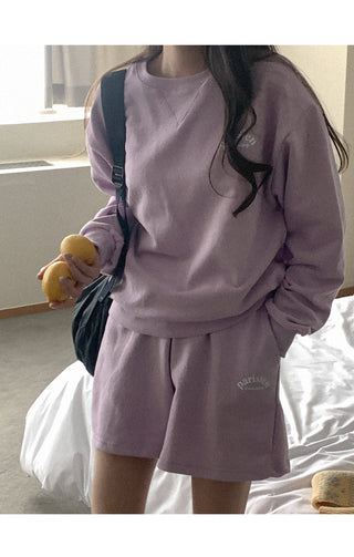 [Set] Cotton sweatpants + half-waist pants