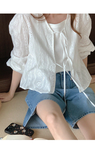 Vintage eyelet blouse
