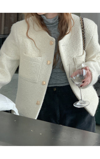 Pocket wool jacket