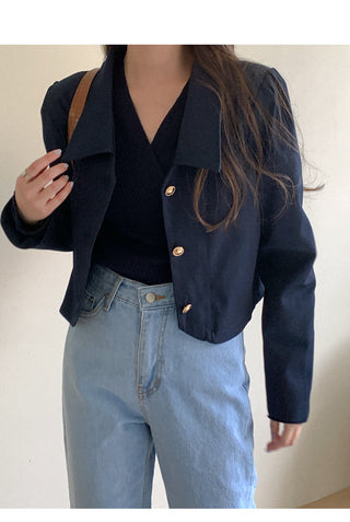Short collar jacket