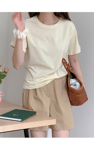 Simple everyday short-sleeved T-shirt