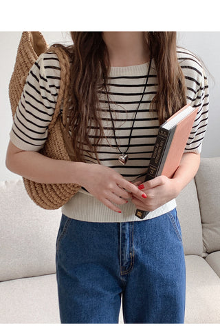 Daily Life Short-Sleeve Knit