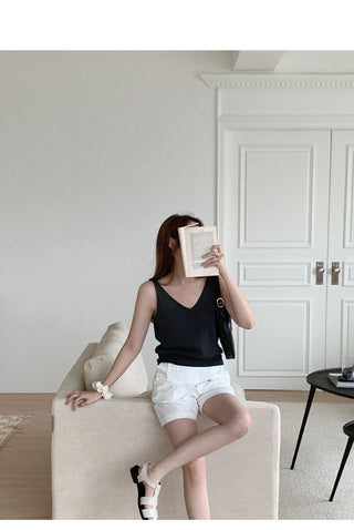 Linen knit camisole