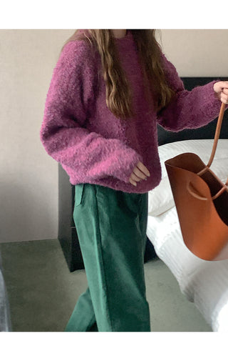 Bouclé wool knit