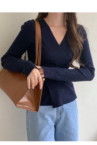 Rib Wrap Knit