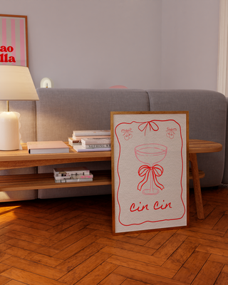 Cin Cin Wine Poster Set