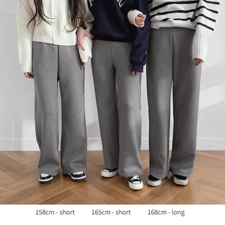 (basic/long) Fleece-lined training pants - 2 colors