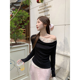 Korean fake lace Top
