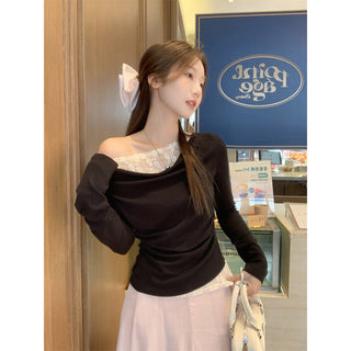 Korean fake lace Top