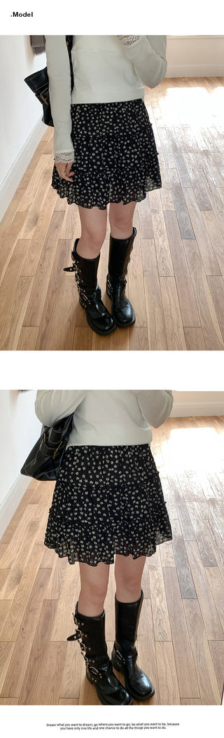 chic black shivering Skirt