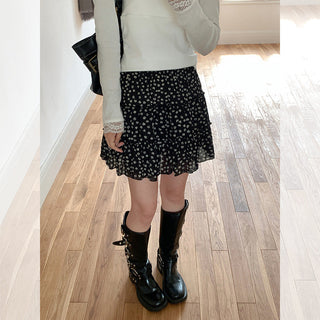 chic black shivering Skirt