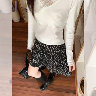 chic black shivering Skirt