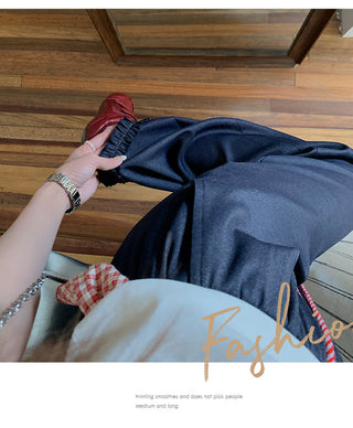 retro elastic waist trousers