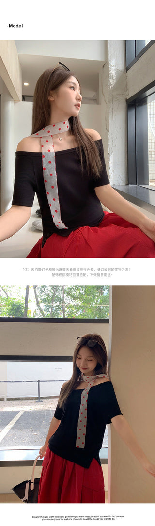 lazy relaxed shoulder Top