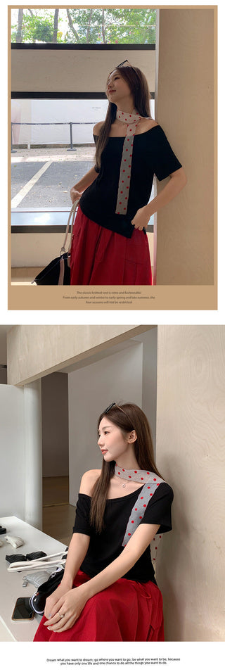 lazy relaxed shoulder Top