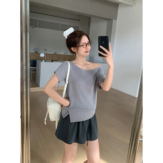 lazy relaxed shoulder Top