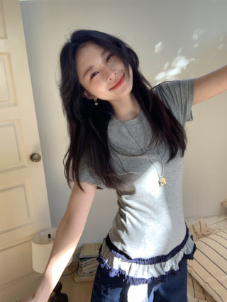 unique chic hem Top