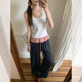 sweet plaid Top