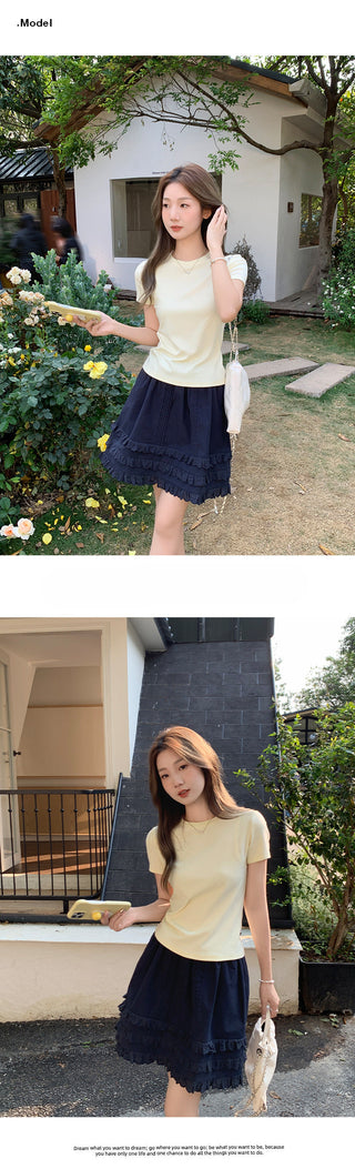pure round neck Top 01