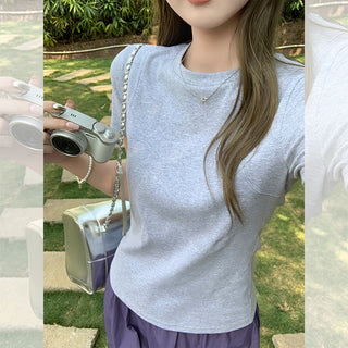 pure round neck Top 01