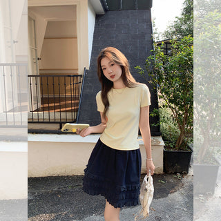 pure round neck Top 01