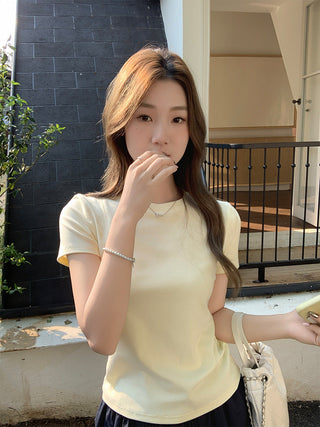 pure round neck Top 01