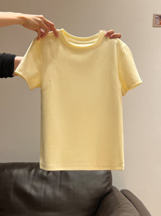 pure round neck Top 01