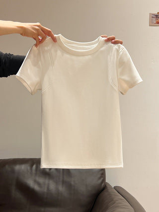 pure round neck Top 01
