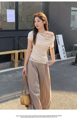 Korean lace swing Top