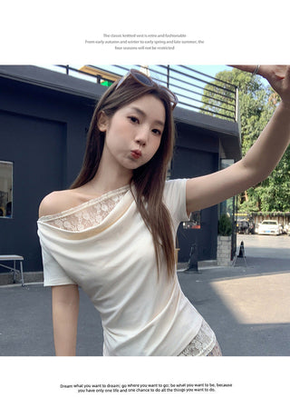 Korean lace swing Top